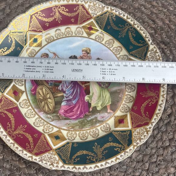 Antique Royal Vienna Beehive Collectors Plate Gold Gilding Classical Austrian - Picture 5 of 5